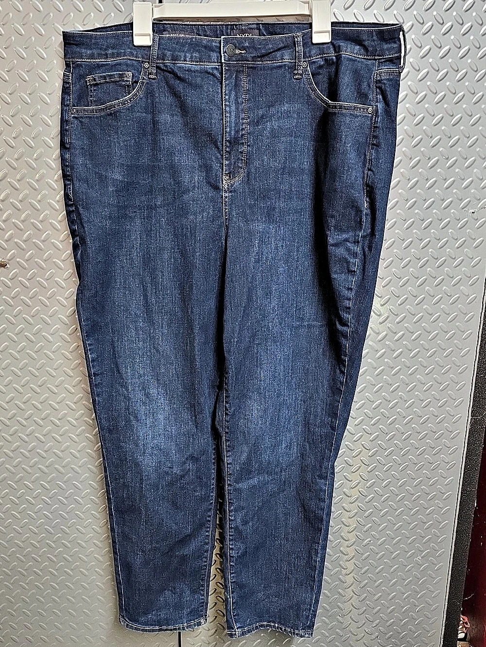 NYDJ Margot Girlfriend Jeans Blue Skinny Jeans Size Medium